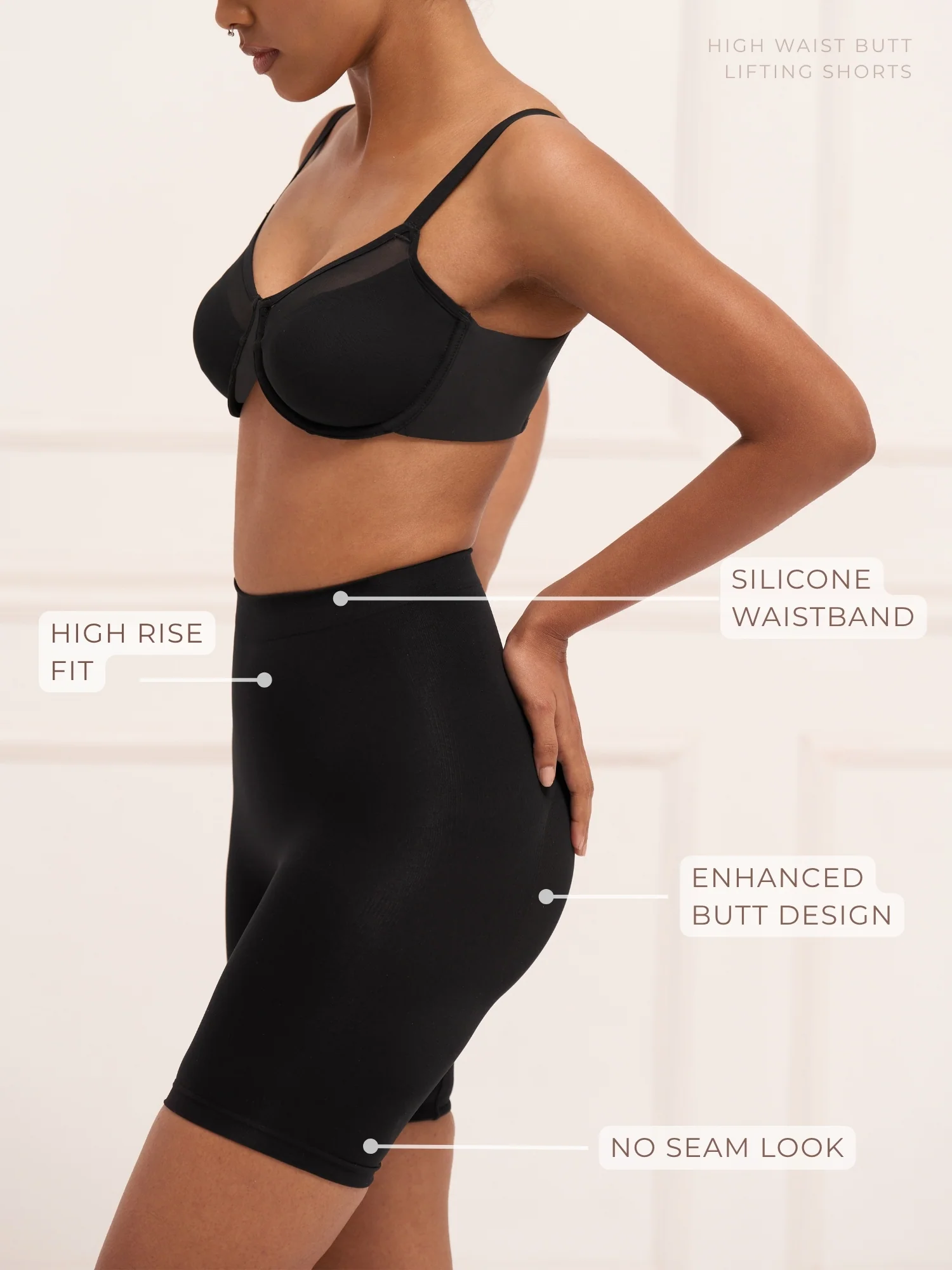 Mid Waist Butt Lifting Shorts - Image 11