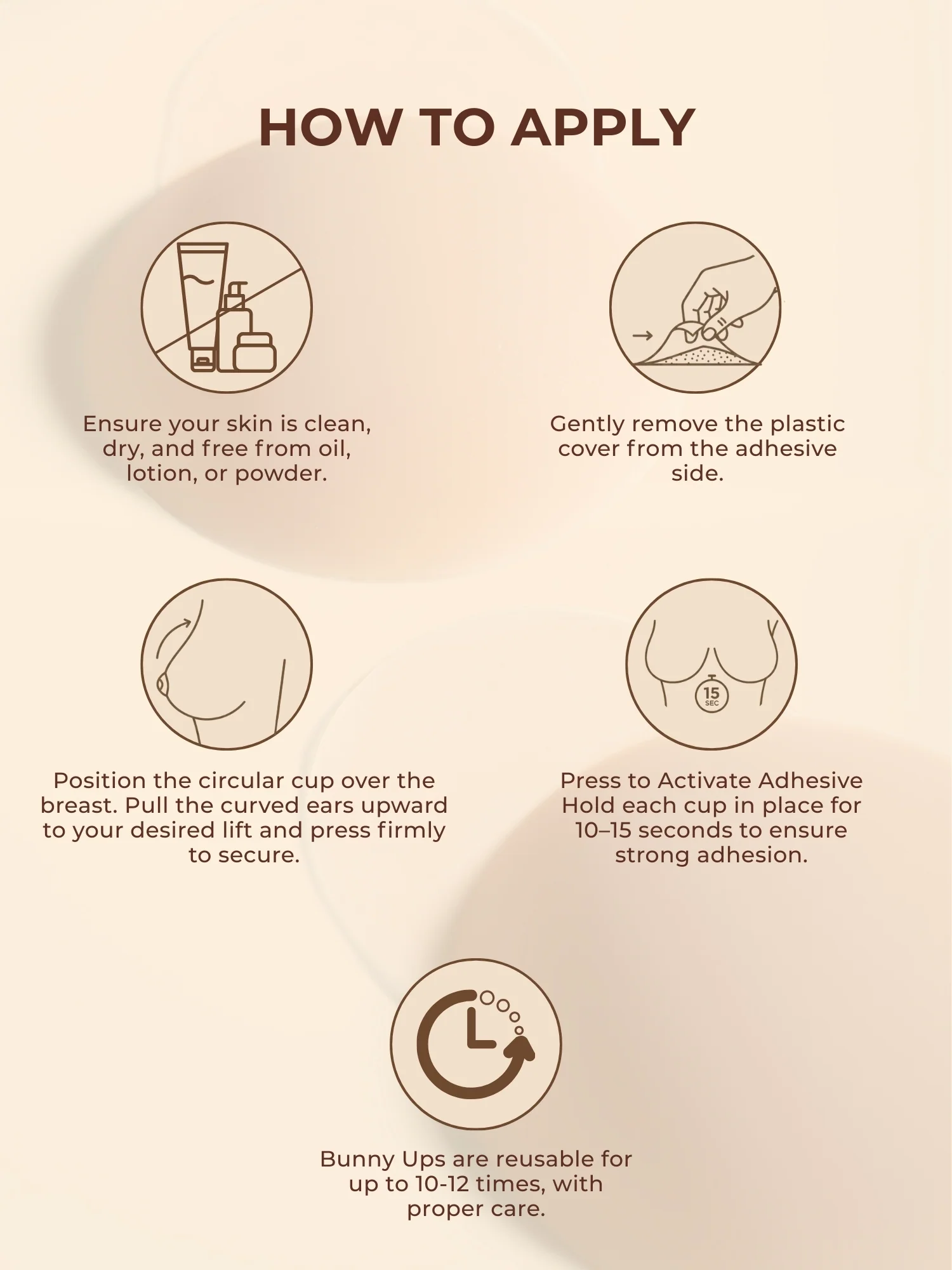 Reusable Lift Nipple Cover – AirLock Adhesive Technology, Extended Lifting Tabs, Seamless & Invisible - Image 4